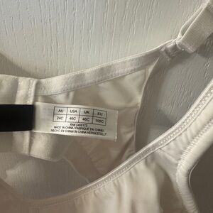Avenue Cream Bra with Adjustable Straps